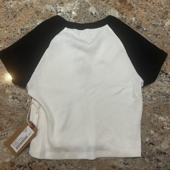 Harlow Cherry Graphic Raglan Baby Tee - Picture 2 of 3